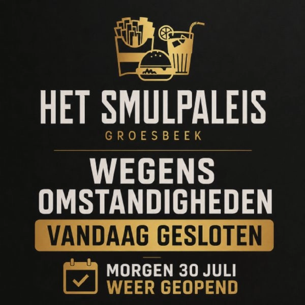 wegens omstandigheden gesloten