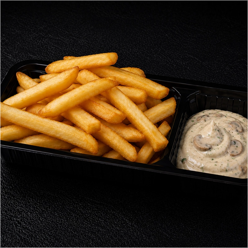 Friet Champignonroomsaus
