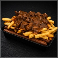 Friet waterfiets stoofvlees