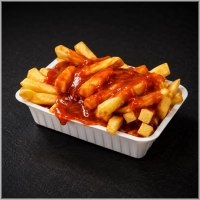 Friet curry